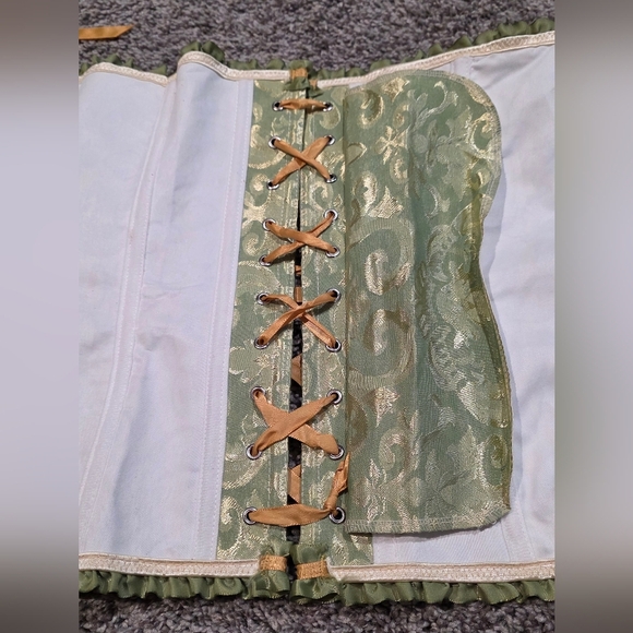 Overbust Corset Floral Design Size 4xl - Picture 7 of 9